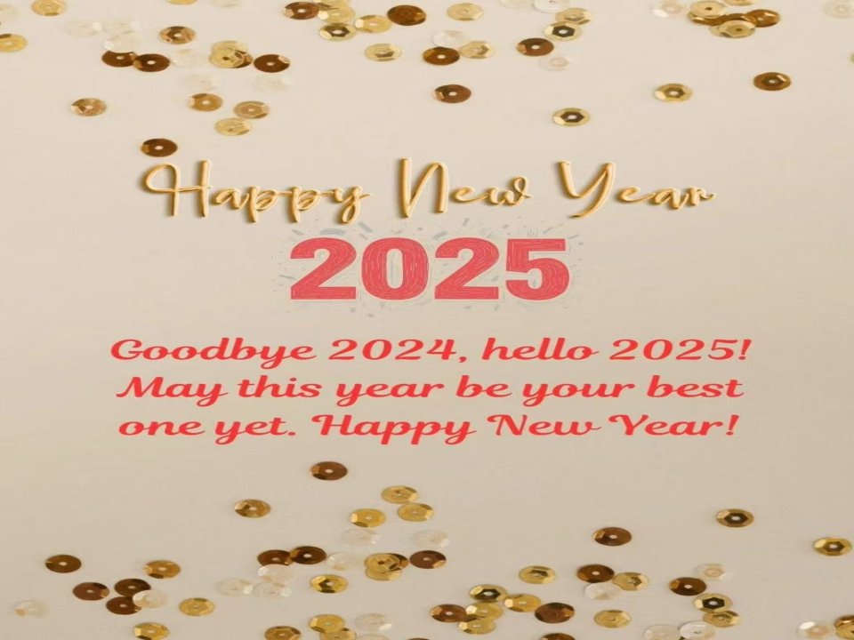 Bonne année pour tout le monde!